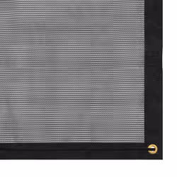 vidaXL Trailer Net HDPE Fine Mesh Elastic Cord 2x3.5m Black Cover Cargo Net - Additional view 3