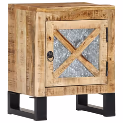 vidaXL Solid Mango Wood Bedside Cabinet Interior Lowboard Sideboard End Table - Additional view 10