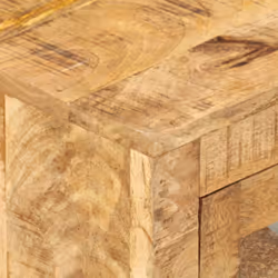 vidaXL Solid Mango Wood Bedside Cabinet Interior Lowboard Sideboard End Table - Additional view 4