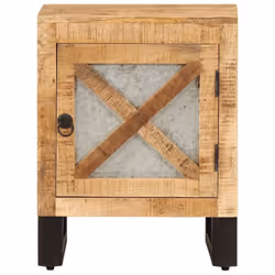 vidaXL Solid Mango Wood Bedside Cabinet Interior Lowboard Sideboard End Table - Additional view 6