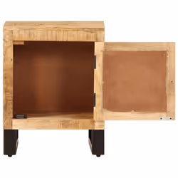 vidaXL Solid Mango Wood Bedside Cabinet Interior Lowboard Sideboard End Table - Additional view 7