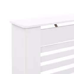 vidaXL Radiator Cover White Sturdy MDF Heater Cover Heating Radiator Cover - Additional view 5