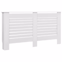 vidaXL Radiator Cover White MDF Heater Heating Radiator Wall Shelf Cabinet - Additional view 11