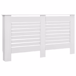 vidaXL Radiator Cover White MDF Heater Heating Radiator Wall Shelf Cabinet - Additional view 7