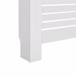 vidaXL Radiator Cover MDF with Matte Finish White Heat Cover Cabinet Decor - Additional view 5