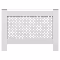 vidaXL Radiator Cover White MDF Heater Heating Radiator Wall Shelf Cabinet - Additional view 2