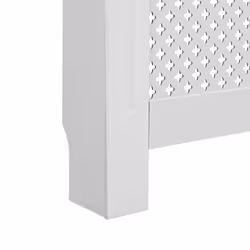 vidaXL Radiator Cover White MDF Heater Heating Radiator Wall Shelf Cabinet - Additional view 5