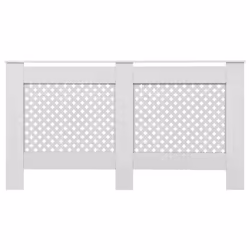 vidaXL Radiator Cover White MDF with a Matte Finish Heating Radiator Cover - Additional view 8