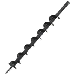 vidaXL Auger Drill Durable Steel Black 60mm Garden Planting Road Construction