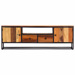 vidaXL Solid Reclaimed Wood TV Cabinet 120x30x40cm HiFi Centre Unit Stand