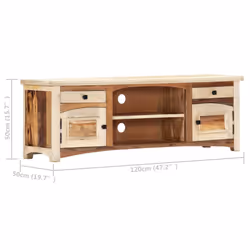 vidaXL Solid Reclaimed Wood TV Cabinet 120x30x40cm HiFi Centre Unit Stand - Additional view 7