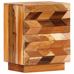 vidaXL Solid Reclaimed Wood Bedside Cabinet 40x30x50cm Storage Cupboard Stand - Additional view 10