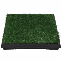 vidaXL Pet Toilet with Tray Faux Turf Green 63x50x7cm WC Dog Potty Puppy Mat - Additional view 4