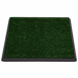 vidaXL Pet Toilet with Tray Faux Turf Green 64x51x3cm WC Dog Potty Puppy Mat - Additional view 4