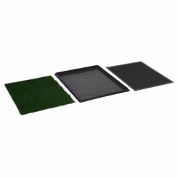 vidaXL Pet Toilet with Tray Faux Turf Green 64x51x3cm WC Dog Potty Puppy Mat - Additional view 6