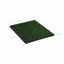 vidaXL Pet Toilet with Tray Faux Turf Green 64x51x3cm WC Dog Potty Puppy Mat - Additional view 8