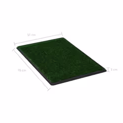 vidaXL 2x Pet Toilets & Tray Faux Turf Green 76x51x3cm WC Dog Potty Puppy Mat - Additional view 8