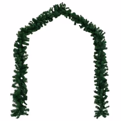 vidaXL 4x Christmas Garlands Green 270cm PVC Artificial Christmas Accessory