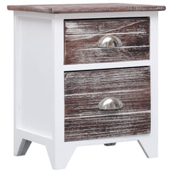 VidaXL 284048 nightstand/bedside table Brown, White