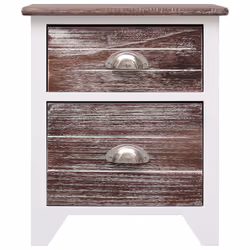 VidaXL 284048 nightstand/bedside table Brown, White