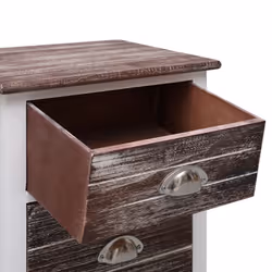VidaXL 284048 nightstand/bedside table Brown, White - Additional view 5