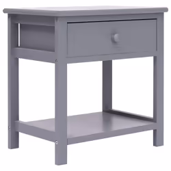 VidaXL 284051 nightstand/bedside table Grey