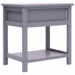 VidaXL 284051 nightstand/bedside table Grey - Additional view 5