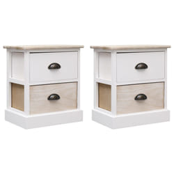 VidaXL 284057 nightstand/bedside table Black, Natural