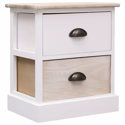 VidaXL 284057 nightstand/bedside table Black, Natural