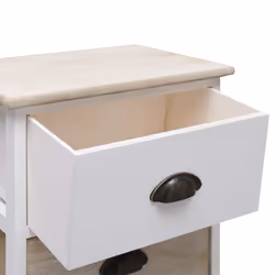 VidaXL 284057 nightstand/bedside table Black, Natural - Additional view 6