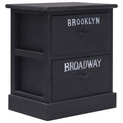 VidaXL 284058 nightstand/bedside table Black