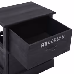 VidaXL 284058 nightstand/bedside table Black - Additional view 5
