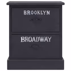 VidaXL 284059 nightstand/bedside table Black