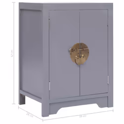 VidaXL 284072 nightstand/bedside table Grey - Additional view 7