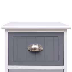 vidaXL Side Cabinet 35x30x90cm Paulownia Wood Storage Organiser Stand Table - Additional view 5