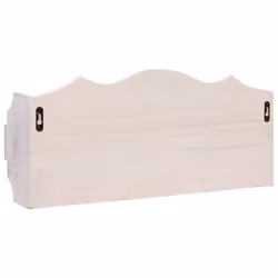 vidaXL Wall Mounted Coat Rack White Wood Clothes Stand Entryway Furniture