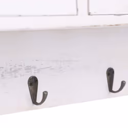 vidaXL Wall Mounted Coat Rack Wood Clothes Entryway Furniture Multi Colours - 50x10x34 cm - Additional view 6