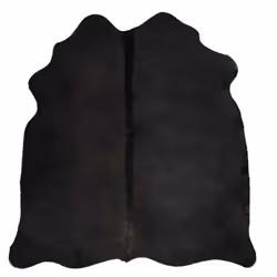 vidaXL Real Cow Hide Rug Black 150x170cm Area Real Cowhide Cow Skin Carpet - Additional view 6