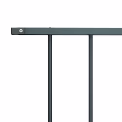 vidaXL Fence Panel Powder-coated Steel Patio Barrier Multi Sizes Multi Colours - anthracite - Additional view 2