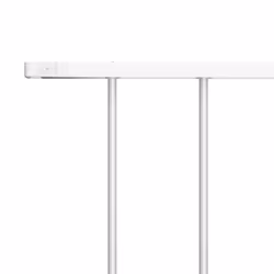 vidaXL Fence Panel Powder-coated Steel Patio Barrier Multi Sizes Multi Colours - white - Additional view 2