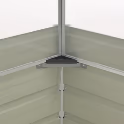 vidaXL Greenhouse Brown 100x100x85cm Durable Galvanised Steel Planter Box - Additional view 5