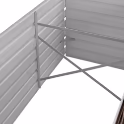 vidaXL Garden Raised Bed Brown 240x80x45cm Galvanised Steel Planter Flower Box - Additional view 5