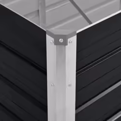 vidaXL Garden Raised Bed Anthracite 240x80x77cm Galvanised Steel Planter Pot - Additional view 4