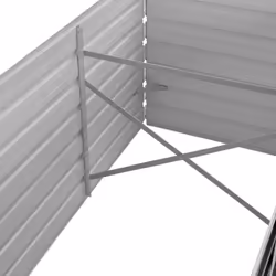 vidaXL Garden Raised Bed Anthracite 240x80x77cm Galvanised Steel Planter Pot - Additional view 5