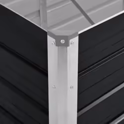 vidaXL Garden Raised Bed Anthracite 160x40x45cm Galvanised Steel Planter Pot - Additional view 5