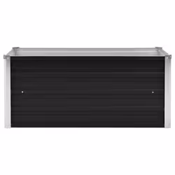 vidaXL Garden Raised Bed Anthracite 100x40x45cm Galvanised Steel Planter Pot - Additional view 2