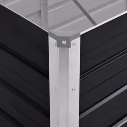 vidaXL Garden Raised Bed Anthracite 100x40x45cm Galvanised Steel Planter Pot - Additional view 4