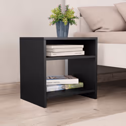 VidaXL 800011 nightstand/bedside table Black