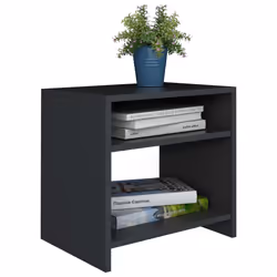 VidaXL 800011 nightstand/bedside table Black