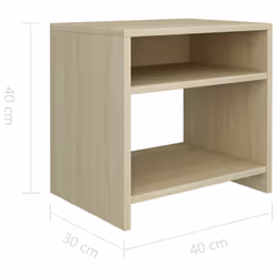 VidaXL 800015 nightstand/bedside table Oak - Additional view 6